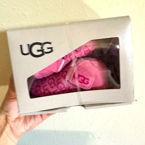 UGG | NIB NWT | Pink baby Slippers! | Velcro, suede, adorable!